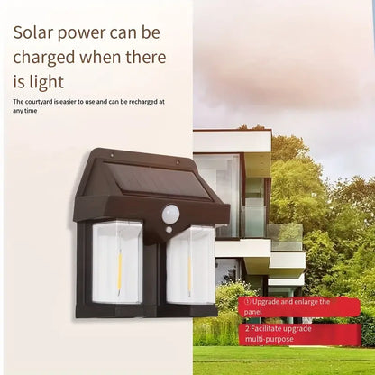 Luz Solar Exterior con Sensor de Movimi